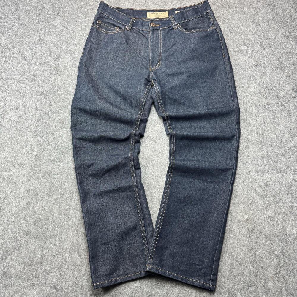 Vintage Genes 1891 Jeans Mens 34x30 Blue Dark Wash Slim Straight Y2K Denim Pants